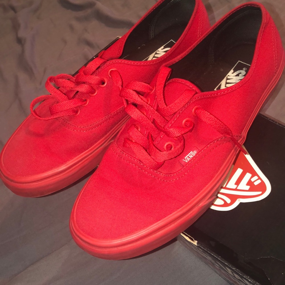 All red vans